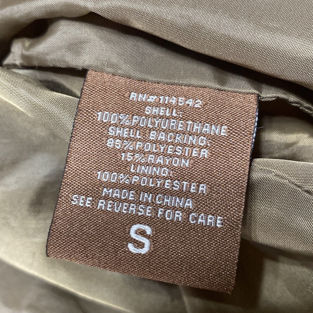 Jou Jou light brown faux leather jacket size small - Picture 11 of 11